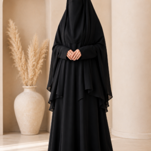 Elegant Front Open Burqa